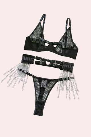 Armour Set - Set - Feminine UAE - Sensual Lingerie - Black - S - - -