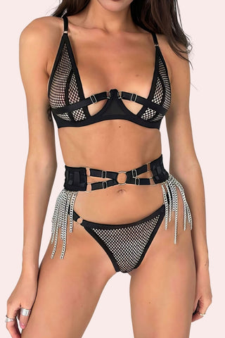 Armour Set - Set - Feminine UAE - Sensual Lingerie - Black - S - - -