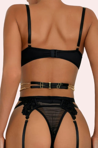 Mediterranean Lady Set - Black - Set - Feminine UAE - Sensual Lingerie - Black - S - - -