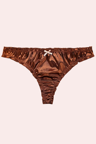Silky Panties - Panties - Feminine UAE - Sensual Lingerie - S - Brown - Buy 6; Get 2 free - Panties -