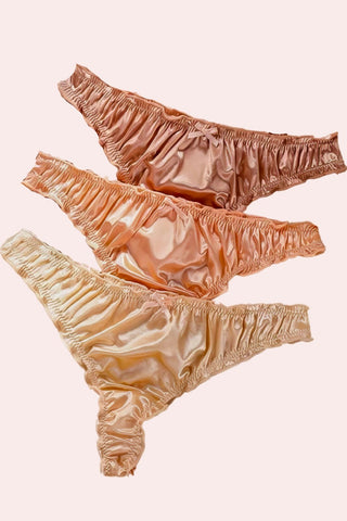 Silky Panties - Panties - Feminine UAE - Sensual Lingerie - S - Brown - Buy 6; Get 2 free - Panties -