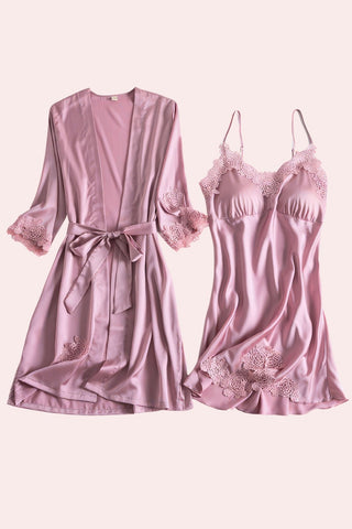 Solid Delights Nightwear - Nightwear - Feminine UAE - Sensual Lingerie - Pink - M - Nightwear - -