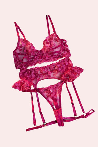 Spring Set - Set - Feminine UAE - Sensual Lingerie - Pink - S - Set - -
